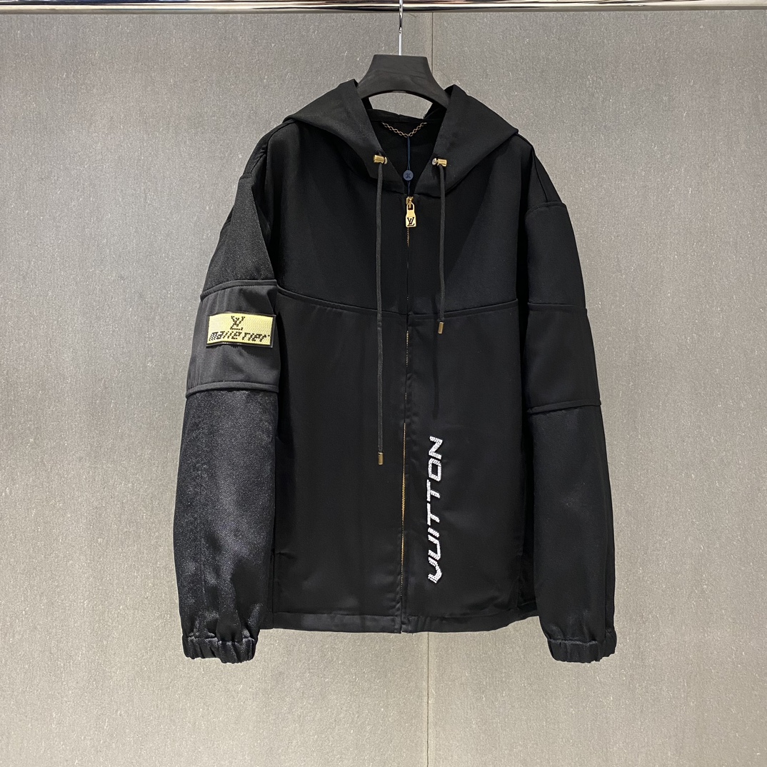 LV Technical Hooded Cotton Blouson 1AFRGM